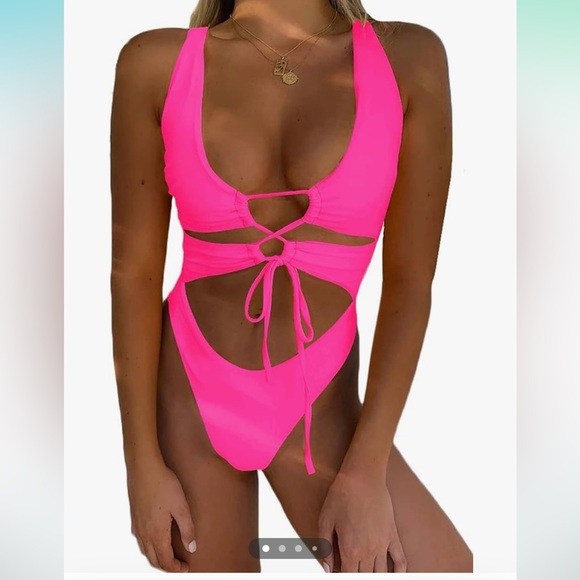 Amazon Other - Amazon, hot pink one piece